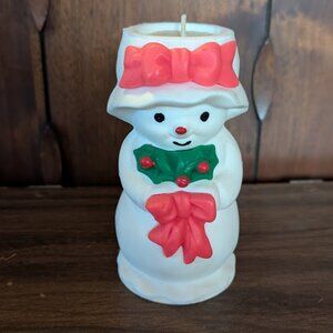 Vintage Avon Mrs. Snowlight Bayberry Scented Candle